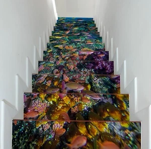 3D Mysterious Ocean A51 Stair Risers Decoration Photo Mural Vinyl Wallpaper Vera - Bild 1 von 6