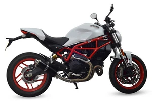 Ducati Monster 797 Exhaust SP Engineering Black Round Moto GP XLS 2017-2020 - Picture 1 of 10