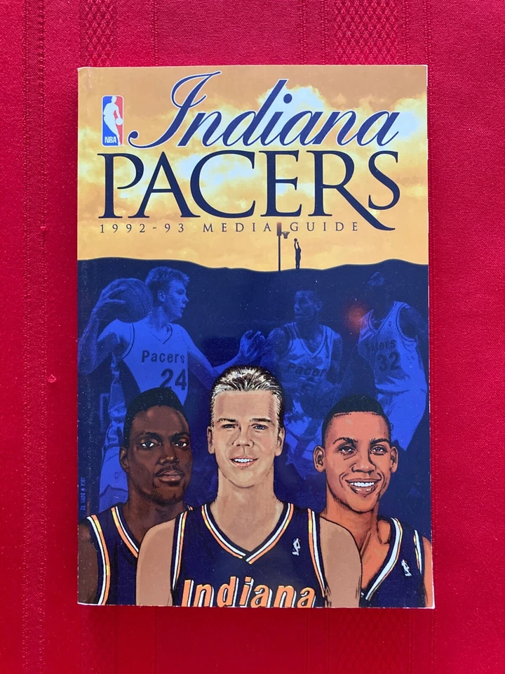 1992 - 1993 年 NBA 印第安纳步行者队媒体指南 / 戴维斯 / 米勒 / 理查德森 / 施雷姆普夫 — 第 1/1 张图片