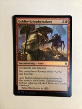 1x Battle for Zendikar Goblin War Paint FOIL NM Magic the Gathering MTG
