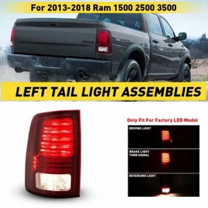 Left Driver Tail Light Taillamp For 2013-2018 Ram Dodge 1500 2500 3500 Rear Stop - Picture 1 of 12