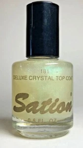 Original SATION Nail Lacquer DELUXE CRYSTAL TOP COAT #181 - 0.5oz Brand New - Picture 1 of 1