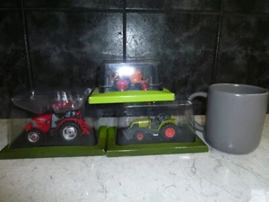 COLECCIÓN HACHETTE TRACTORES DIECAST X3 NUEVO ME CORMICK CLAAS NECTIS ALLGAIER R22 - Imagen 1 de 10
