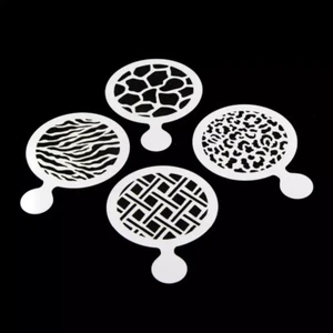 4 Pcs/set Animal Print Stencils Crafts Cake Deco Coffee Templates Scrapbooking - Bild 1 von 1