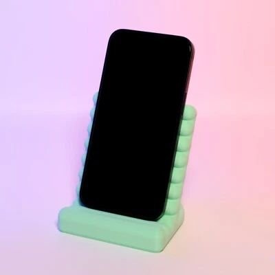 Floatie Phone Stand Horizontal Lines Design Unique Desk Accessory Phone Holder - Image 1 of 4