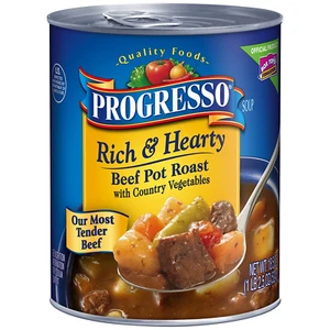 Progresso Beef Pot Roast with Country Vegetables Soup, Rich and Hearty Canned So - Picture 1 of 12