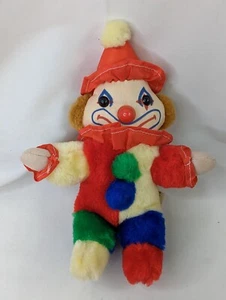 Clown Plush Colorblock Plush 9 Inch Northeast Import Inc Stuffed Animal Toy - Picture 1 of 5