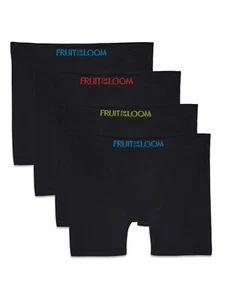 Fruit of the Loom Boys Comfort Boxer Briefs Underwear Black sz L 14/16 - Picture 1 of 4
