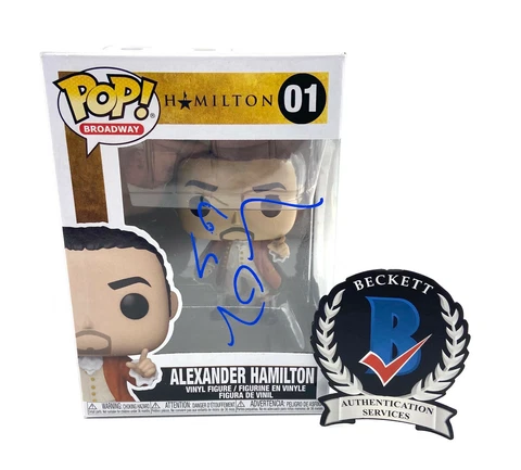 LIN-MANUEL MIRANDA ALEXANDER HAMILTON SIGNED AUTOGRAPH FUNKO POP BECKETT BAS Cover