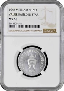 Vietnam 5 hao 1946, NGC MS65, "North Vietnam (DRV) (1945 - 1975)" - Picture 1 of 2