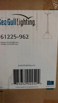 海鸥照明 61225 - 962 单灯迷你吊坠拉丝镍 — 第 1/2 张图片