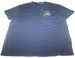 Polo Ralph Lauren Nueva York Bandera de Estados Unidos Camiseta Hombres Calce Clásico Azul Marino Nuevo con Etiquetas Talla XL 2XL - Imagen 1 de 8