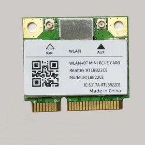 Carte sans fil Bluetooth 5.1 RTL8822CE Mini PCI-E 1200M Dual Band 2.4G/5G - Photo 1/5