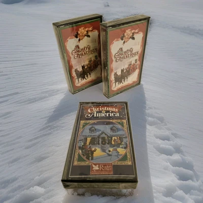 Reader's Digest  A Country Christmas 1 &2 Christmas in America 3 Cassettes New - Image 1 of 4