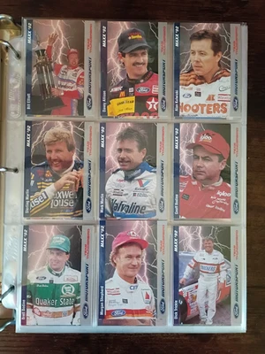 1992 JR MAXX Nascar Ford Motorsport Thunderbird Trading Card Set (1-50) EX+ - Image 1 of 4