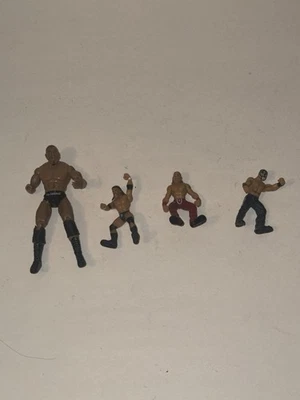 4 mini figuras de acción WWE Micro agresión, articuladas Jakks Pacific Foto 1 de 2