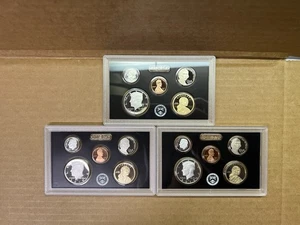 2017 2018 2019 S Parziale ARGENTO PROOF 15 Monete NO SCATOLA & CERTIFICATO DI AUTENTICITÀ - Foto 1 di 2