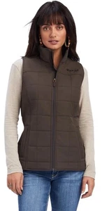 Ariat Real Womens Crius Insulated Vest XL Brown Concealed Carry Western New - Picture 1 of 15