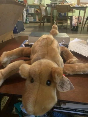 Ty 大号毛绒 Beanie Buddy HUMPHREY 骆驼(第 1 代黑色 Tush 标签)MWMT — 第 1/4 张图片