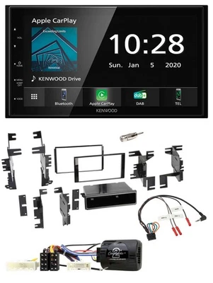 Kenwood Bluetooth Lenkrad DAB USB 2DIN Autoradio für Nissan Cube ab 2009 Frontie - Bild 1 von 4