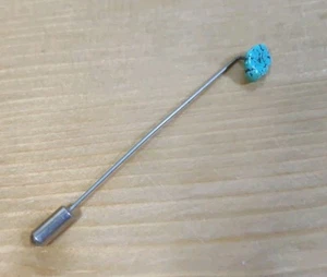 Vintage Indianer Türkis Stecknadel Pin Silber Southwestern Hut - Bild 1 von 6