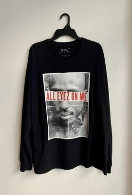 Tupac All Eyez On Me Long Sleeve T Shirt Black XL Official - Image 1 of 4