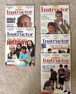 Lot of 5 Vintage The Instructor Magazines 1995-1996 Paperback - Picture 1 of 3