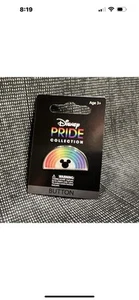 Prendedor Botón Arco Iris Mickey Mouse Colección Orgullo Disney Nuevo con Etiquetas - Imagen 1 de 4