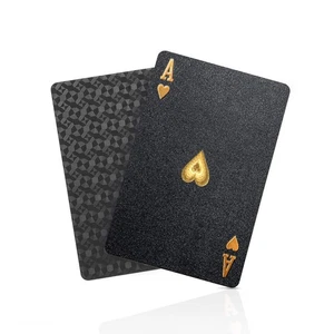 Diamond Waterproof Black Playing Cards, Poker Cards, HD, Deck of Cards (Black) - Picture 1 of 8