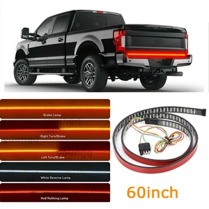 60" 3 Row 432 LED Strip Tailgate Light Bar Truck Reverse Brake Signal Tail US - Picture 1 of 12