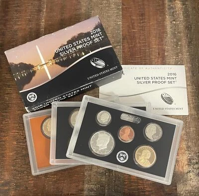 2016 US Mint Silver Proof Set ~ In OGP with COA - Image 1 of 3