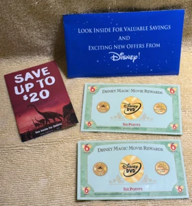Confezione 2 Certificati/Dollari Ricompensa Film Disney Vintage - Coupon RISPARMIA $ - Foto 1 di 2
