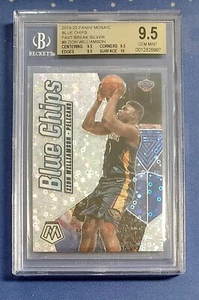 2019-20 Mosaic Zion Williamson Blue Chips Fast Break Silver BGS 9,5 con 10 - Imagen 1 de 7