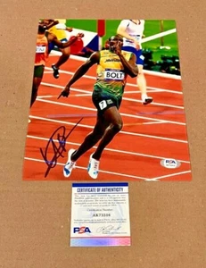 USAIN BOLT SIGNED 2016 RIO OLYMPICS 8X10 PHOTO PSA/DNA CERTIFIED #8 - Picture 1 of 1