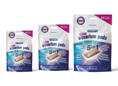 Interpet Aquarium Clean Pods Bioactive Sludge Eater Fish Tank Maintenance Pod - Image 1 of 4