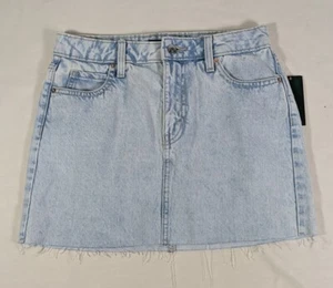 WILD FABLE Women's/Junior's Light Wash Vintage Cut-Off Mini Jean Skirt sz 00 NWT - Picture 1 of 6