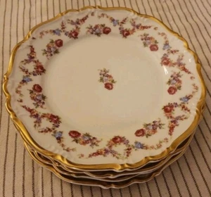 4 Vintage Edelstein Bavaria Maria Theresia Victoria Pattern Floral Bread Plates - Picture 1 of 6