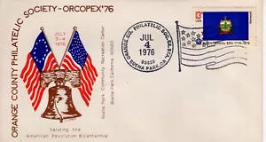 SALUTING THE BICENTENNIAL, BUENA PARK, CA 1976 FDC19107 - Bild 1 von 1
