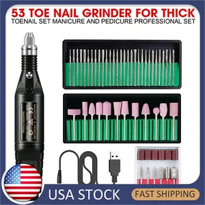 US Toe Nail Grinder For Thick Toenail Set Manicure And Pedicure Professional - Picture 1 of 8