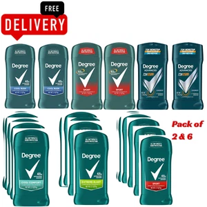 2 PACK MEN ANTIPERSPIRANT DEODORANT DEGREE STICK SPORT 48 HOUR PROTECTION 2.7 oz - Picture 1 of 96