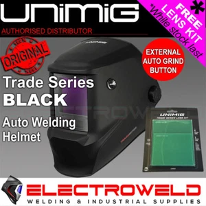 UNIMIG Trade Black - Auto Darkening Welding Helmet, RWX8000 Replacement U21020 - Picture 1 of 5