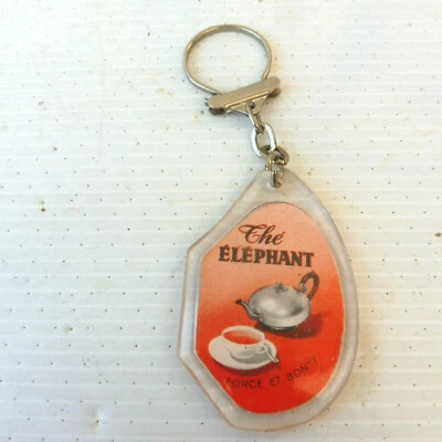 PORTE CLES DES ANNEES 60 KEYCHAIN - THE ELEPHANT PHOTO RECTO-VERSO - Photo 1/2