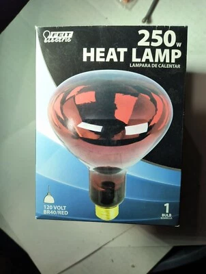 Feit Electric 250W BR40 Reflector Heat Lamp 120 Volt. - Image 1 of 3