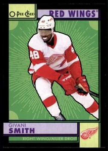 2022-23 O-PEE-CHEE RETRO BLACK BORDER GIVANI SMITH 027/100 DETROIT RED WINGS - Picture 1 of 2
