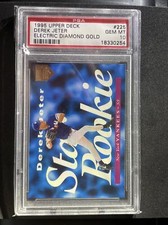 DEREK JETER 1995 UPPER DECK ELECTRIC DIAMOND GOLD ROOKIE RC #225 SP PSA 10 POP 9