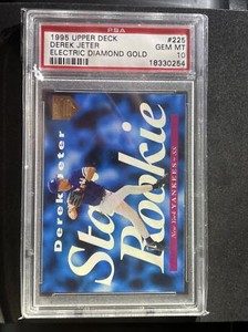 DEREK JETER 1995 UPPER DECK ELECTRIC DIAMOND GOLD ROOKIE RC #225 SP PSA 10 POP 9