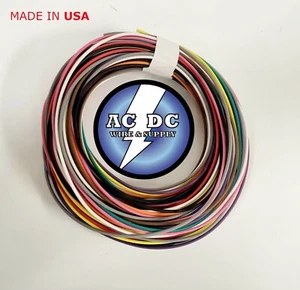 AUTOMOTIVE WIRE - 18 GAUGE GA HIGH TEMP GXL WIRE 11 COLORS - 5' EA U.S.A - Picture 1 of 1