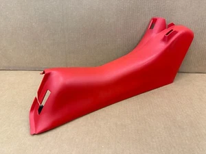 1997-2004 Chevrolet Corvette LH Driver B-Pillar Seatbelt Trim Red 10426017 - Picture 1 of 3
