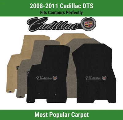 Alfombrillas delanteras Lloyd Ultimat para '08-11 DTS con Cadillac Script con corona y escudo Foto 1 de 4