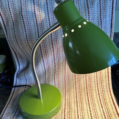 Lime green gooseneck desk lamp electric - Image 1 of 4